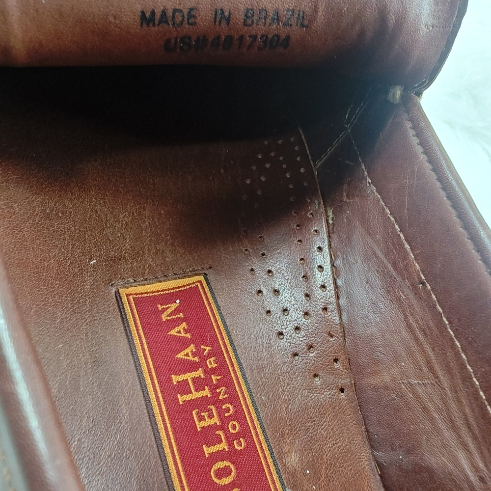 Cole Haan Country Brown Leather Loafers – Men’s  Dress Shoes Size 10.5W - Picture 12 of 13